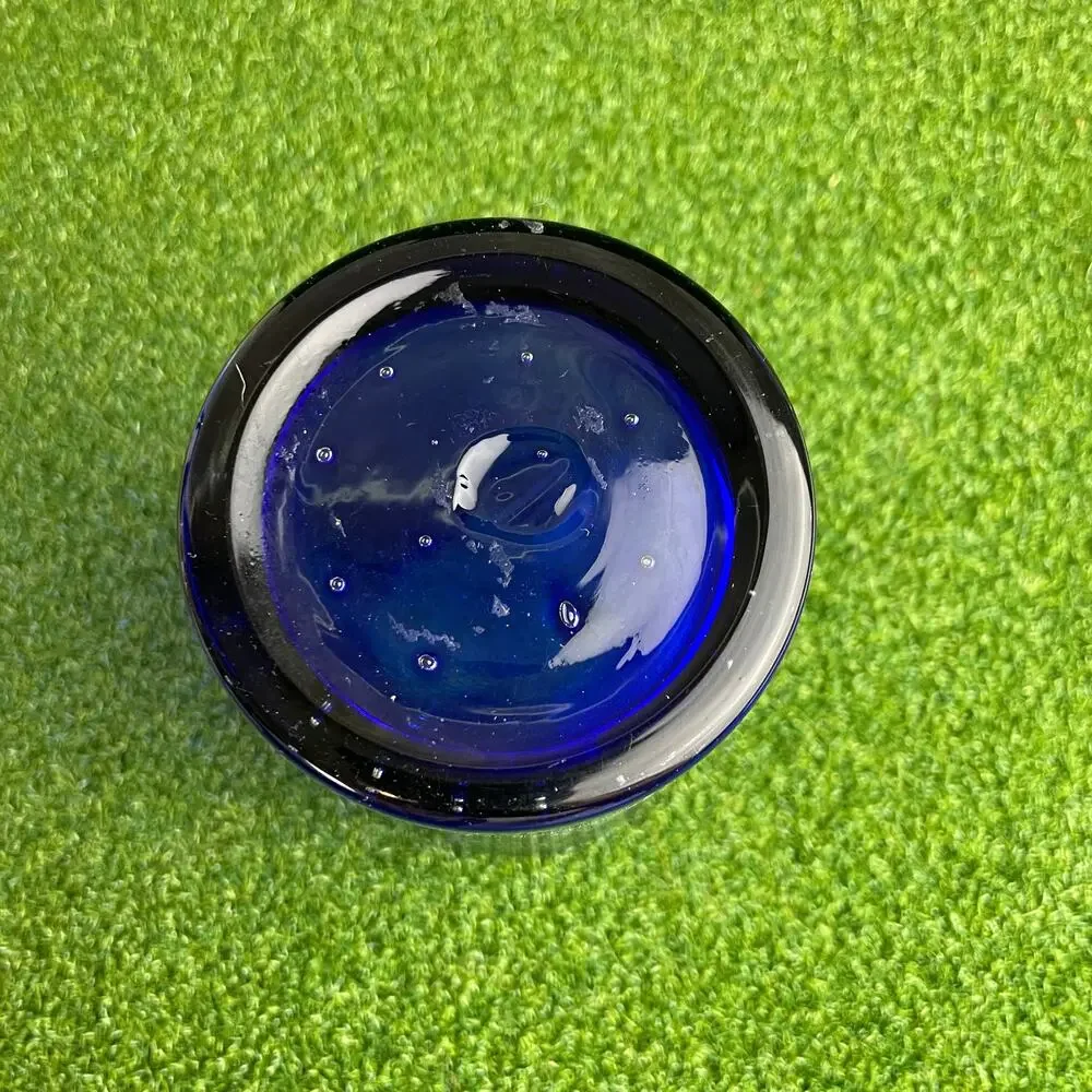 Vintage Zafferano Perle Blue Glass Tumbler